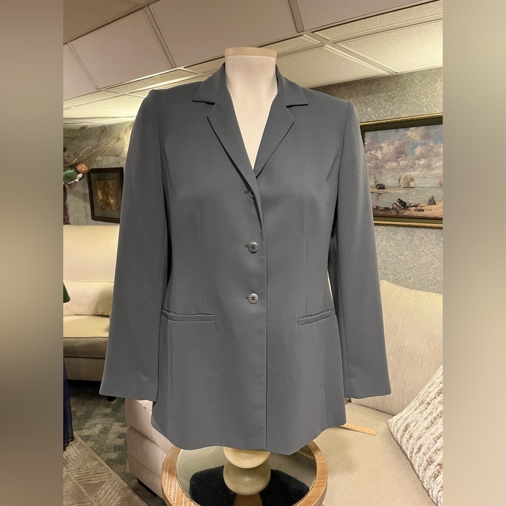 Vintage CASUAL CORNER Women's‎ Size 2 Gray Blazer Career Jacket Business Casual